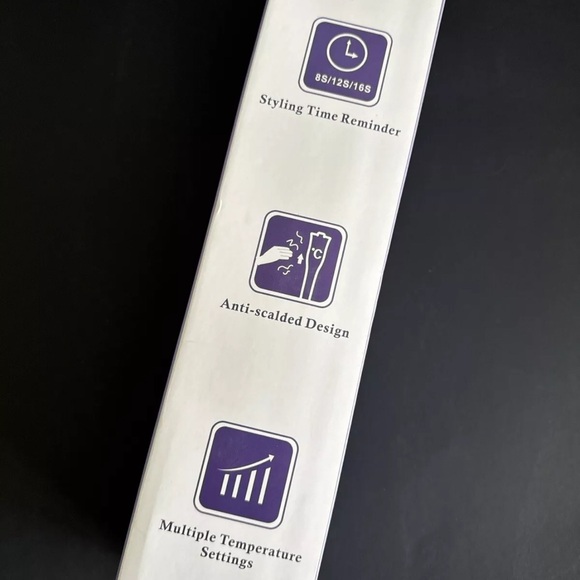 UNOPENED SuperDuomishu C1-19 Automatic Curling Iron, 1 barrel w/4 Temp Up to 430 - Picture 4 of 8